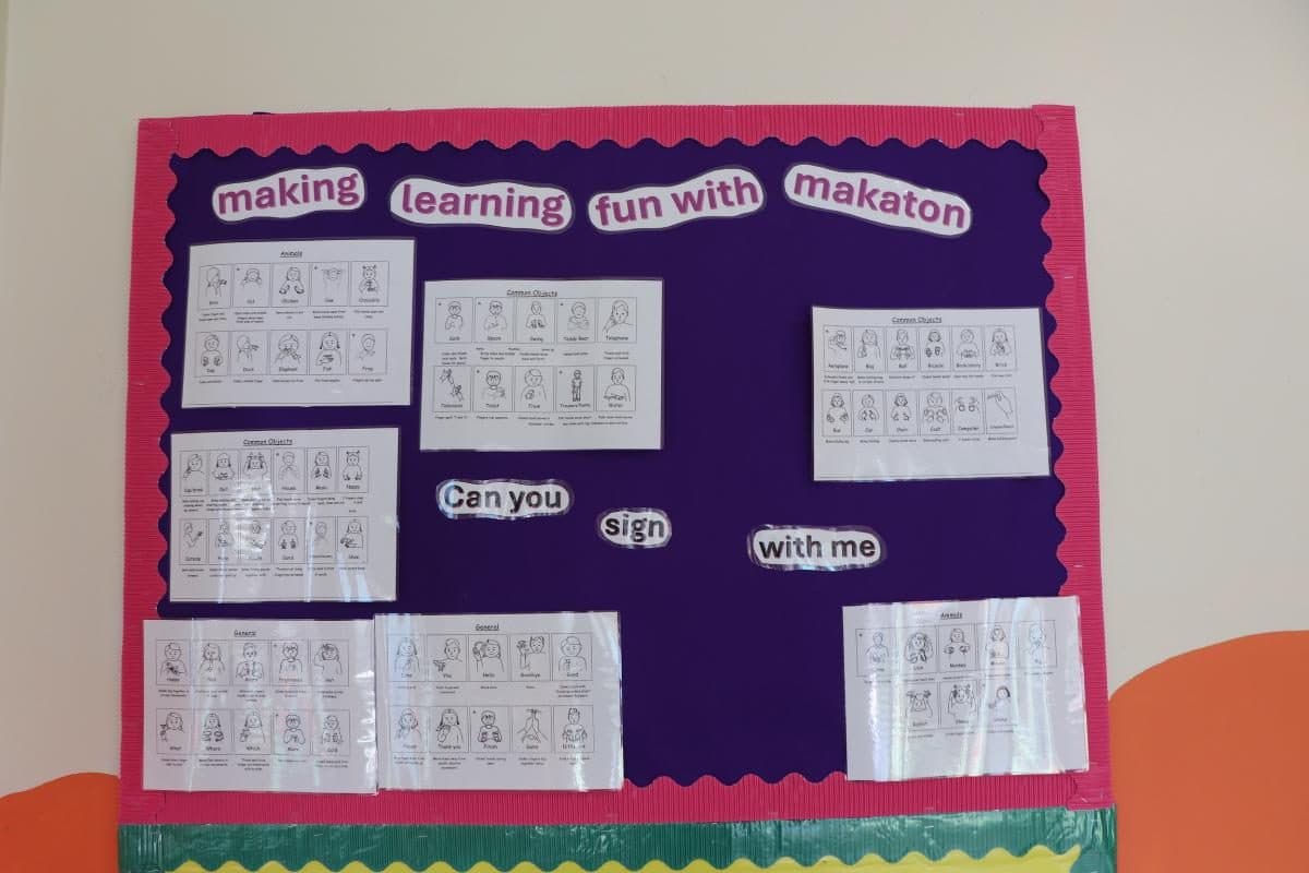 the house that jack built sign language learning poster display