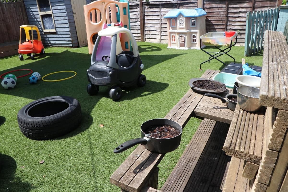 the house that jack built outdoor nursery play area setup