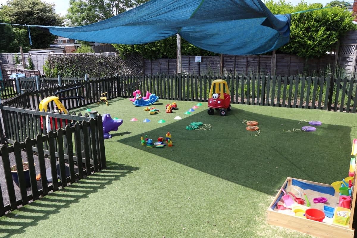 the house that jack built outdoor nursery play area with toys