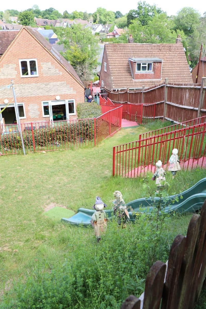 the house that jack built children playing in garden