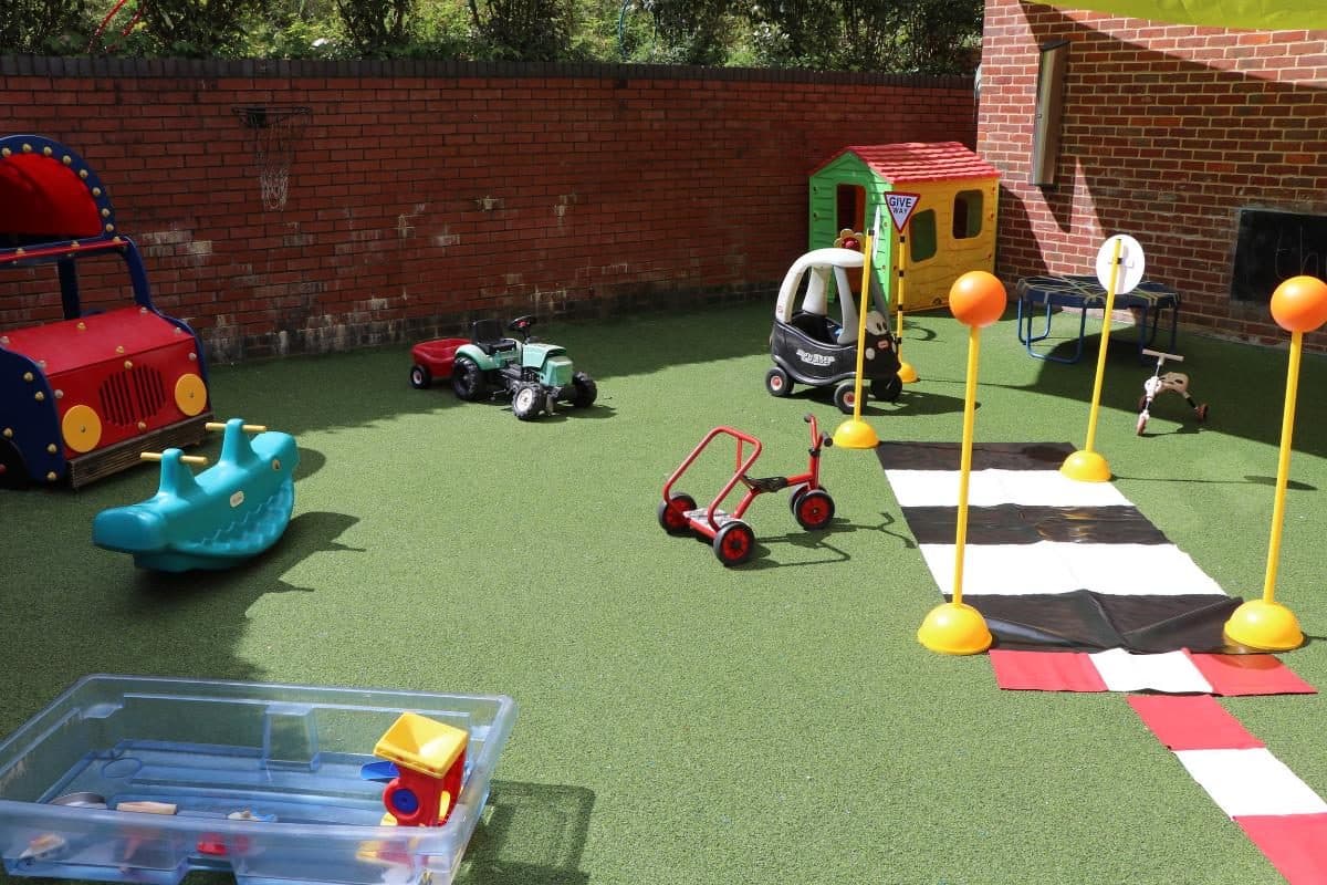 the house that jack built outdoor play area with toys